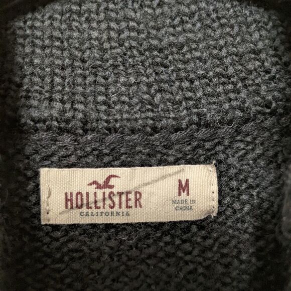 HOLLISTER Wool Blend Southwest Knit Turtleneck Sweater M - Picture 3 of 6